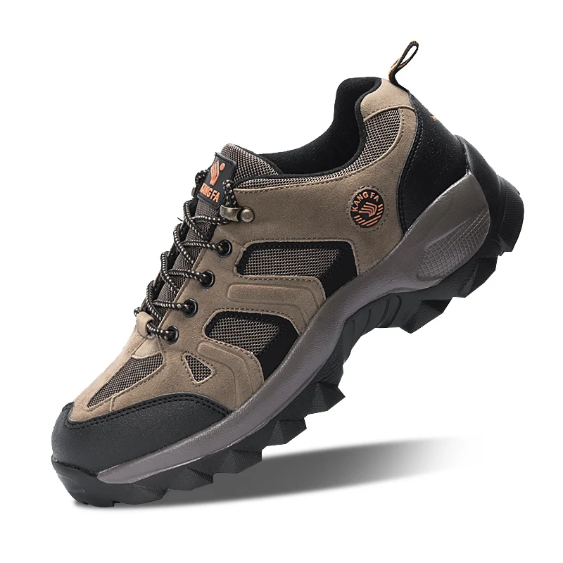 2023 Summer Unisex Brown Men's Trekking Shoes Platform Breathable Hiking Shoes Womens Plus Size 48 High Quality Outdoor Sneakers