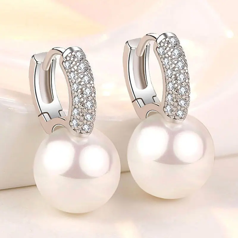 

Женские серьги из серебра 2023 пробы с цирконом, 24 мм