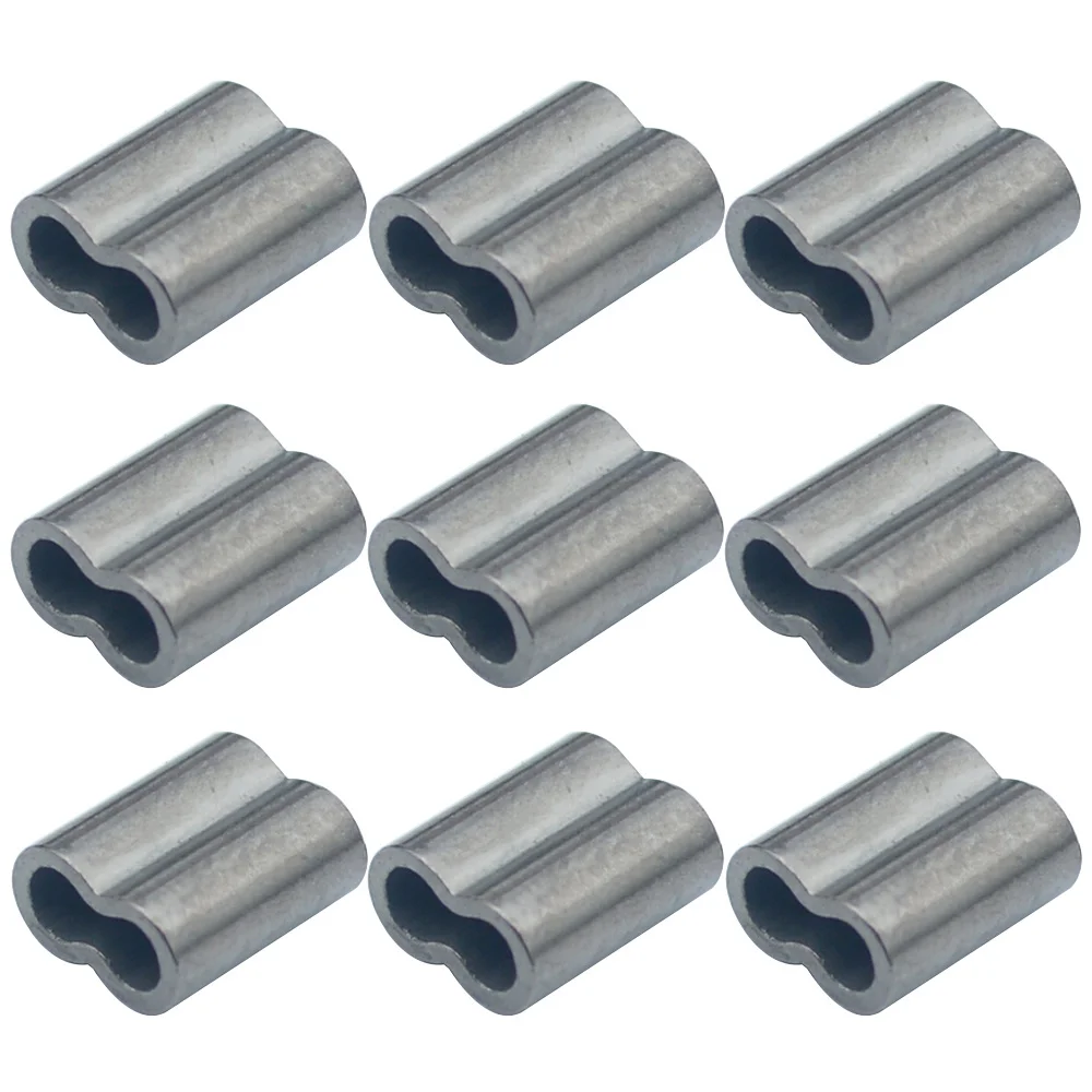 Fishing Crimp Sleeves 100pcs Copper Double Round Line Crimping Tube Wire Connector | Tools