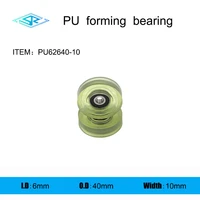 the manufacturer supplies polyurethane forming bearing pu62640 10 rubber coated pulley 6mm40mm10mm