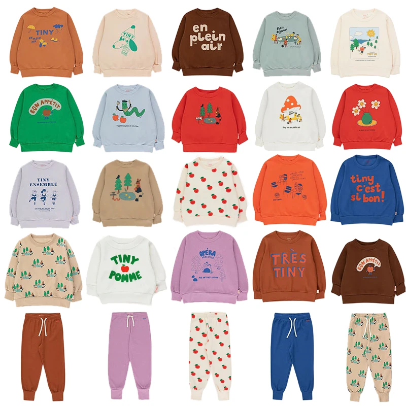 

TC Baby Fleeced Sweatshirt Clothes 2022 Autumn Winter New Children Cute Kids Boys Girls Sweaters Fashion Toddler Baby Tops