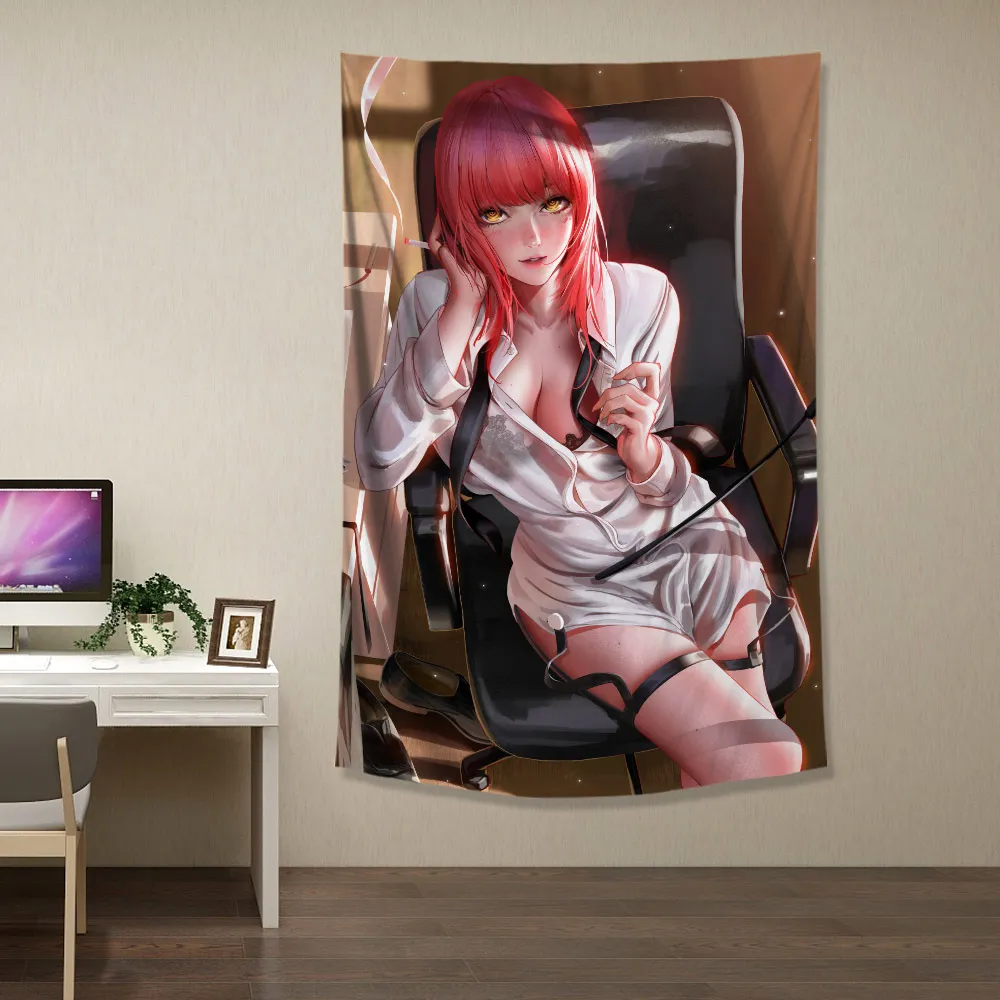 Настенный гобелен с аниме принтом