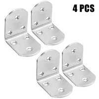 4pcs stainless steel corner brace joint l shape angle bracket 505038mm for chests screens sash beds joint corner board