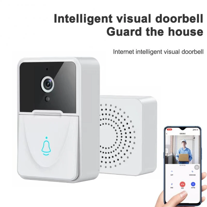 

Smart Video Doorbell Wireless HD Camera PIR Motion Detection IR Alarm Security Door Bell Wi-Fi Intercom for Home Apartment Door