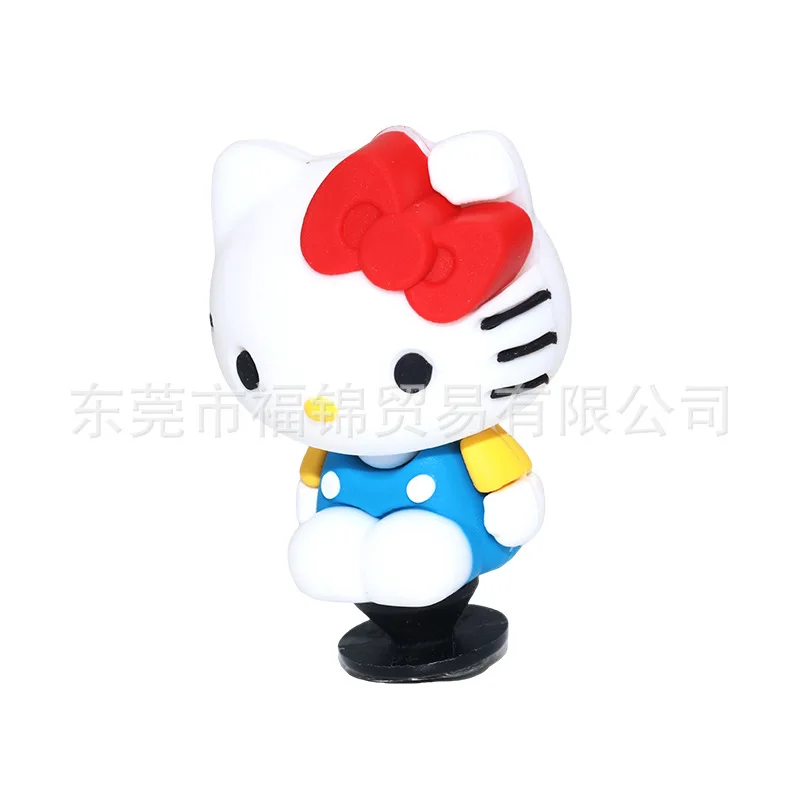 Набор розовых привлекательных 3D аксессуаров для обуви HelloKittys милые Мультяшные