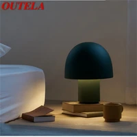 outela nordic table lamps mushroom desk light for home contemporary led creative living room bedroom
