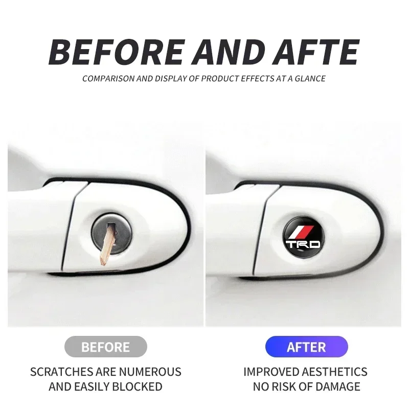 10 шт. наклейки на замочную скважину дверной замок защитные для автомобиля Toyota TRD