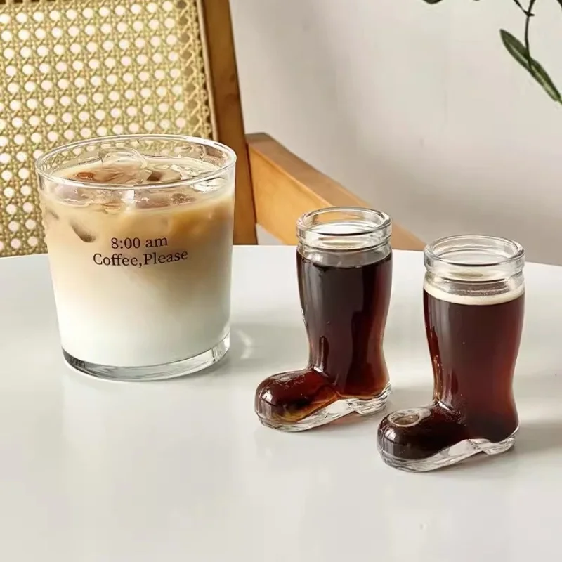 Бокалы прозрачные 50 мл Хрустальная чашка для кофе пива вина завтрака летние