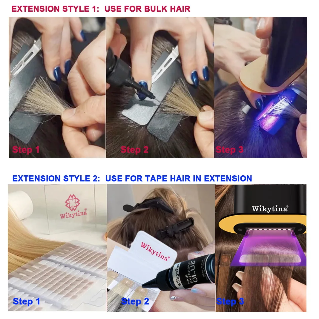 УФ V светильник машина для закрепления волос Обрезной ленточный удлинитель с