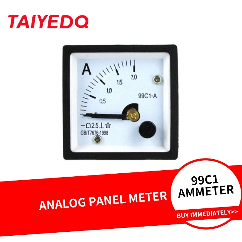 

99C1-A указатель типа DC Амперметр 1A2A3A5A5A10A20A20A50A75A100A амперметр