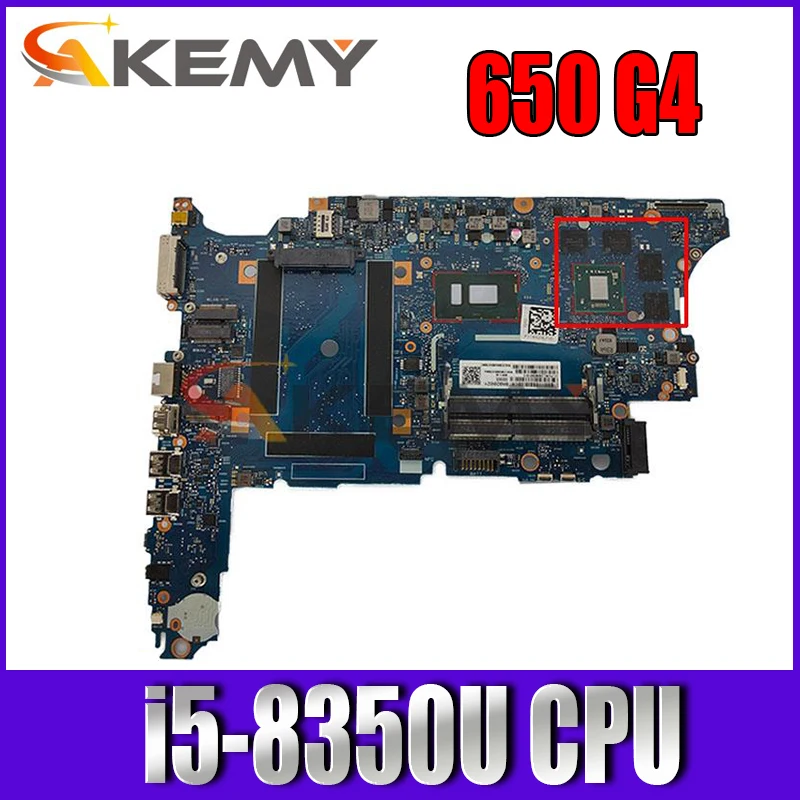 

For HP Laptop ProBook 650 G4 Mainboard 6050A2930001-MB-A01 L24851-601 L24851-001 HSN-I14C With CPU SR3L9 i5-8350U Fully Tested