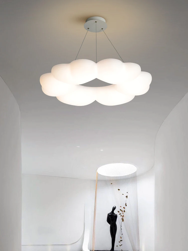 

Nordic modern cloud chandelier living room creative dining room chandelier simple children's room chandelier