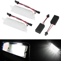 2x car led license plate light for vauxhall opel corsa c d astra h j insignia 6500k white number plate lamp car accessories