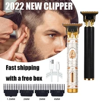 electric shaver for man direct charge hair clipper professional wireless beard trimmer t9 simple retro engraving bald razor