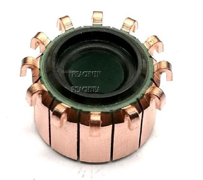 

8*18.9*12.5mm 12P Teeth Copper Hook Type Electrical Motor Commutator