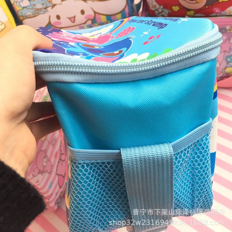 Kawaii Sanrios My Melody Kuromi Cinnamonroll Cartoon PU Beach Cooler Bag Diagonal bento bag Lunch Thermal Fridge Bag Girls Gift images - 6