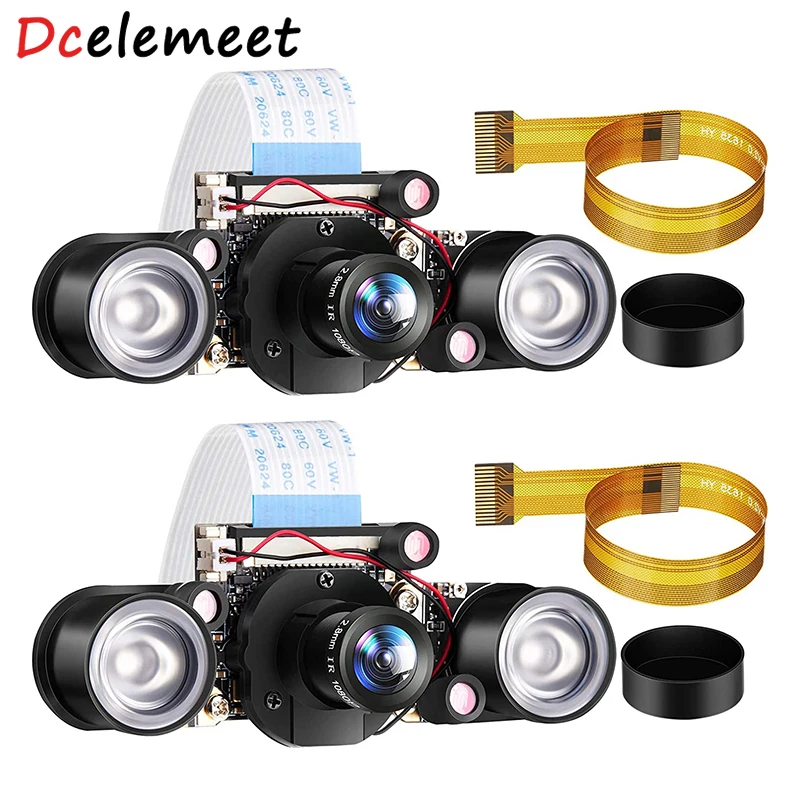 

Raspberry PI Camera 1080P Webcam 5MP OV5647 Sensor Day and Night Vision IR-Cut Video Camera Focus Adjustment
