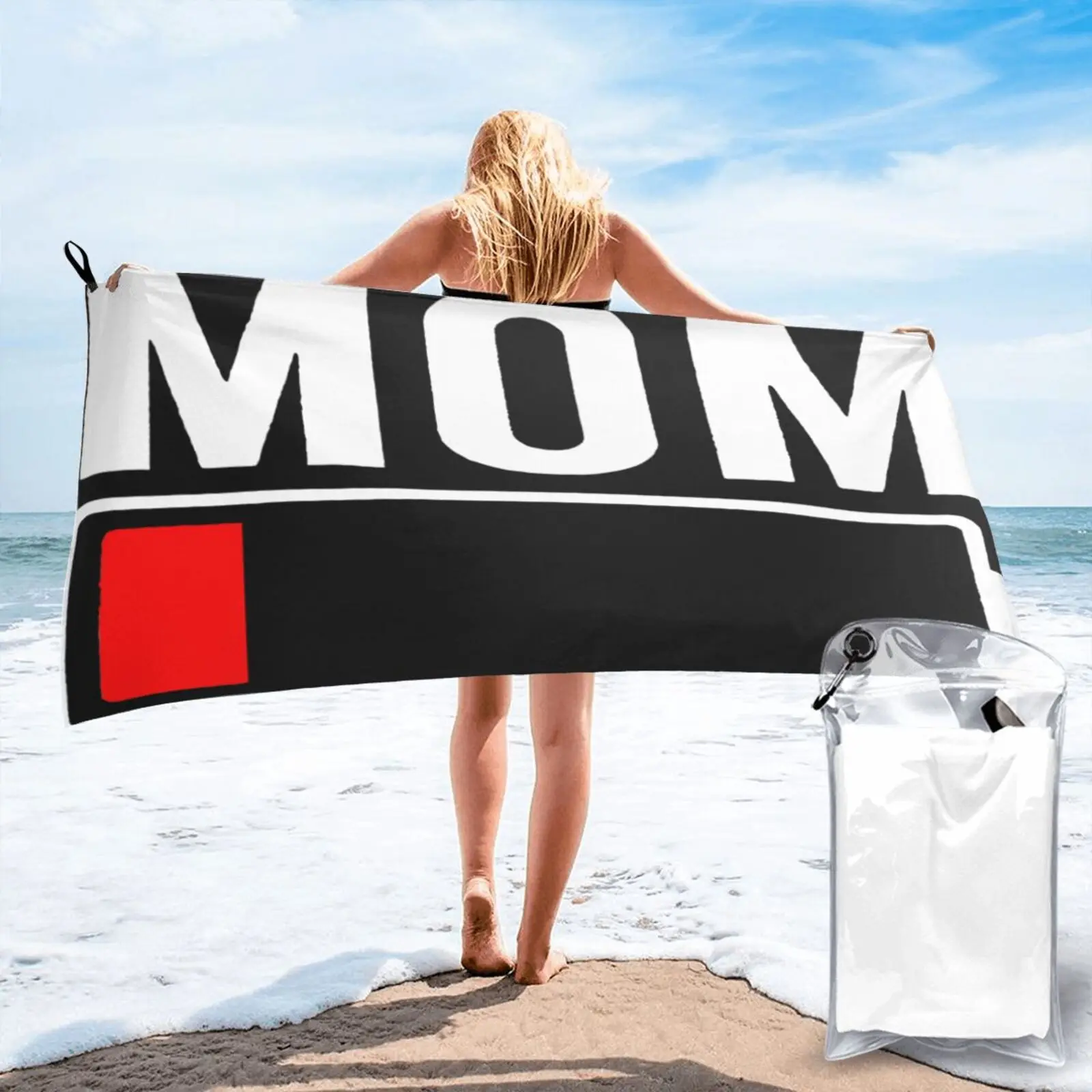 

Mom Low Battery Mom Life Mother Beach Towel Face Towel Sauna Bath And Shower Beachwear Towel Beach Strandlaken Sea Beach Towel