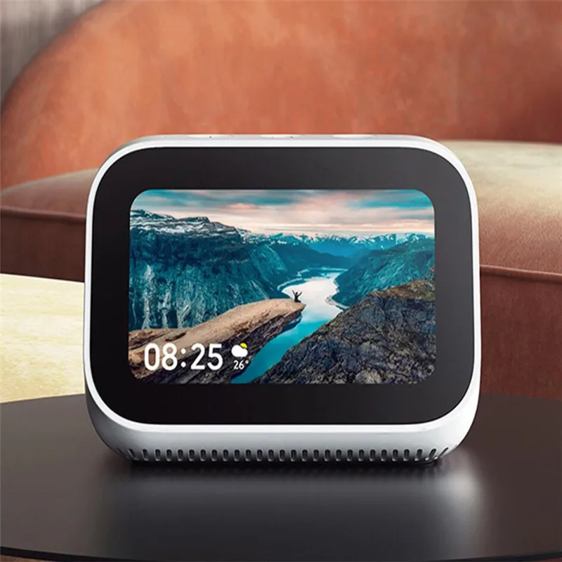 Xiaomi AI сенсорный экран динамик цифровой дисплей Будильник WiFi умное соединение с
