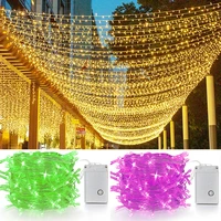 fairy lights 10m 50m led string garland christmas light waterproof for tree home garden wedding party outdoor indoor decoration