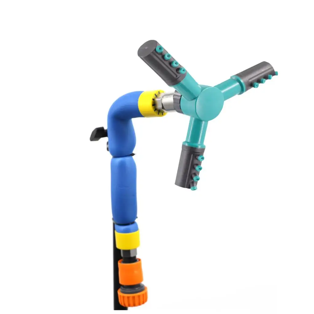 

360 Degree Rotating Garden Toy Trampoline Sprinkler Kit Rotating Stainless Steel Elbow Summer Outdoor Water Park Game Sprinkler