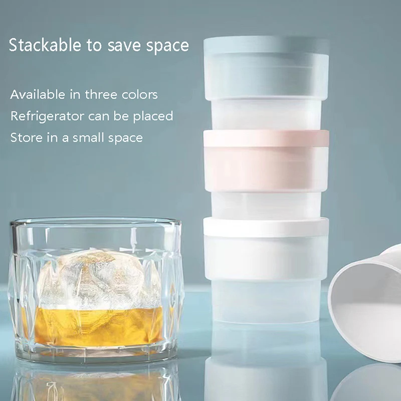 

Sphere Ice Cube Mold Kitchen Stackable Slow Melting DIY Ice Ball Round Jelly Making Mould for Cocktail Whiskey Drink