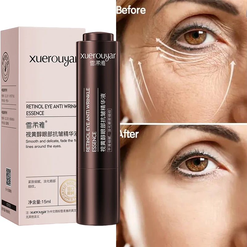 

Retinol Anti Wrinkle Eye Essence Remove Dark Circles Eye Serum Anti-Aging Eye Bags Lift Firm Brighten Eyes Korean Care Cosmetic