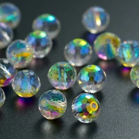 5pcs 68mm crystal ab disco beads k9 crystal shiny gemstone beads bracelet beads sewing rhinestone jewerly making fancy stone