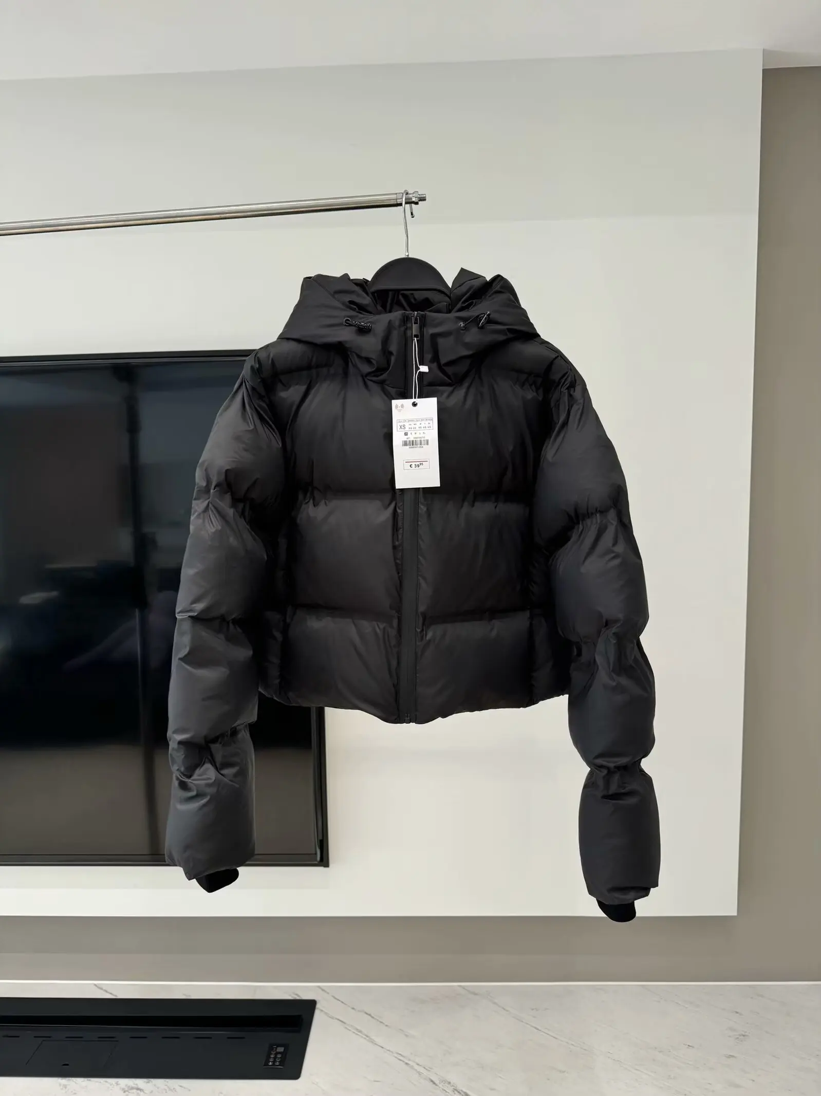 Женское зимнее модное повседневное короткое толстое теплое хлопковое пальто с