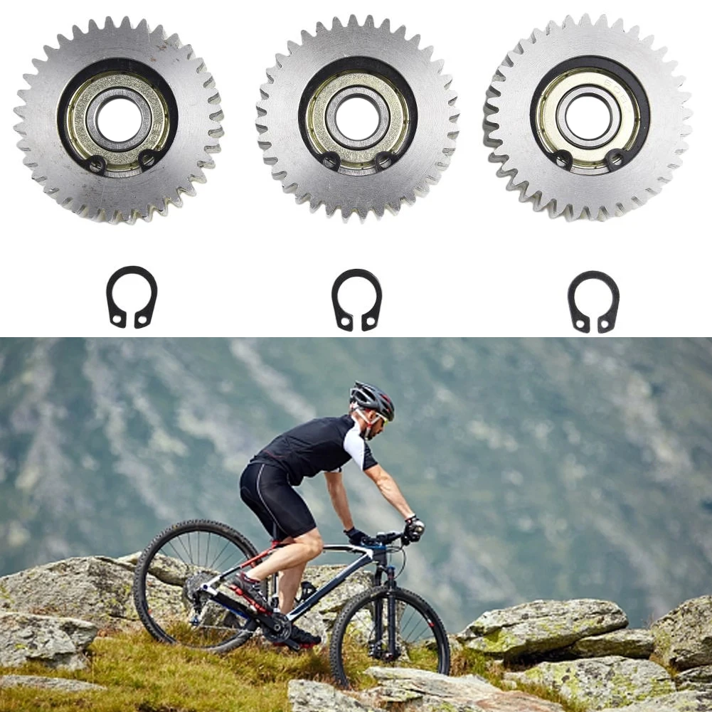 

Durable Gears Gears With Bearings 3 Pcs 38x38x12mm Components Nylon+Steel/Copper Reduce Noise W/ Bearing Outdoor Sports