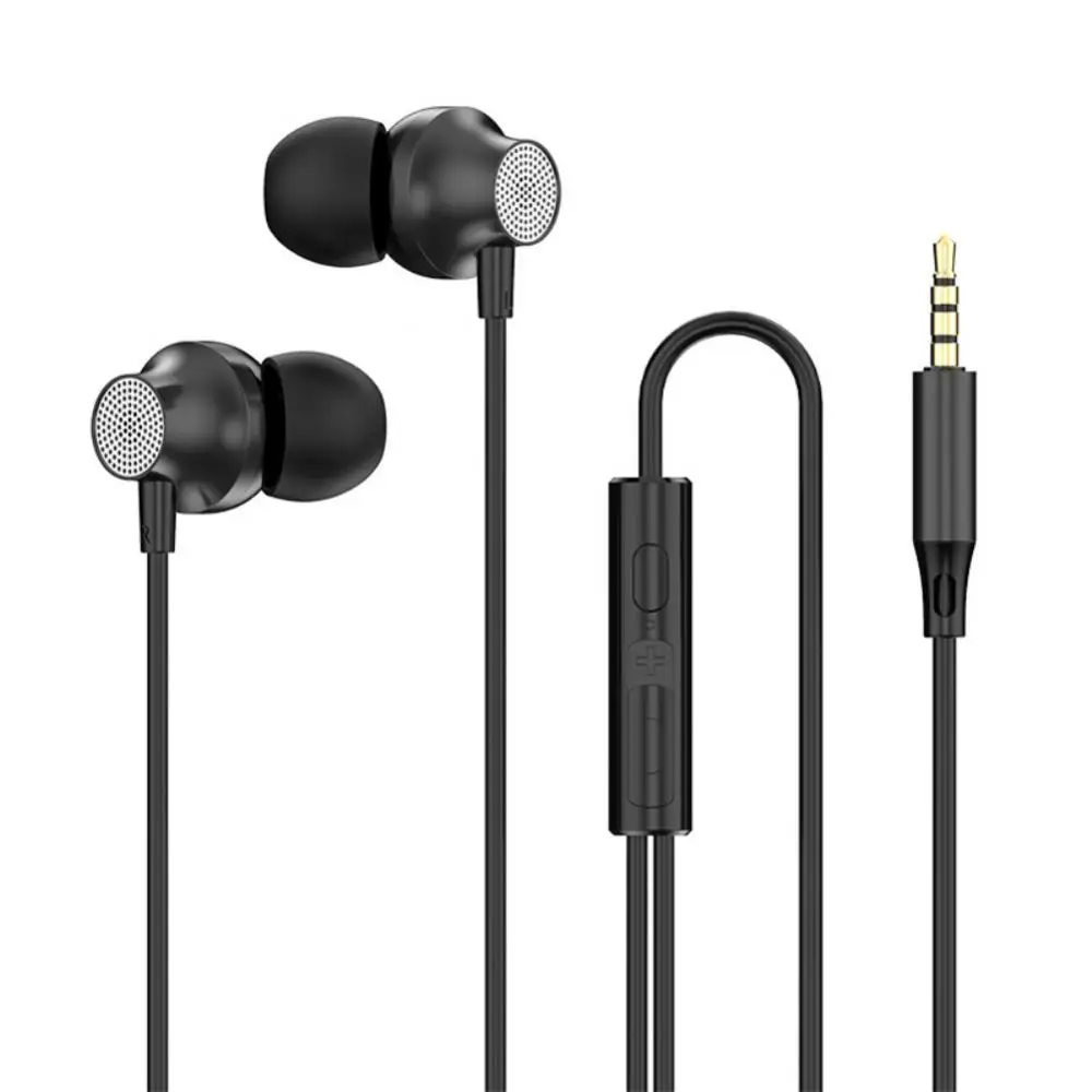 

3.5mm Type-c Wired Earphone Handfree Headphones Stereo Earbuds In-ear Mic Wire Phone Accessories Type-c Metal Headset Earbuds