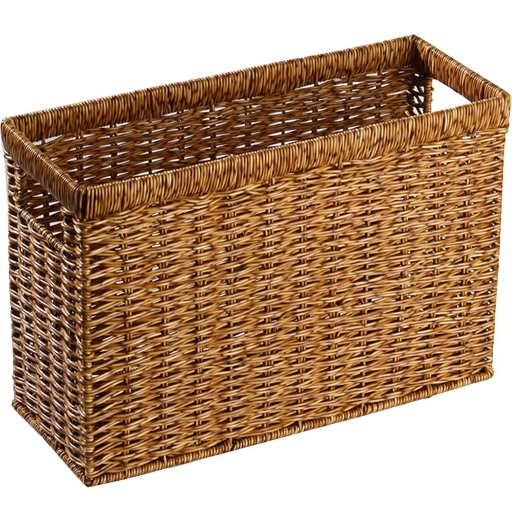 

Basket Storage Woven Rattan Box Holder Organizer Wicker Magazine Sundries Bin Baskets Muse La Jolie Hyacinth Flower Tray Makeup