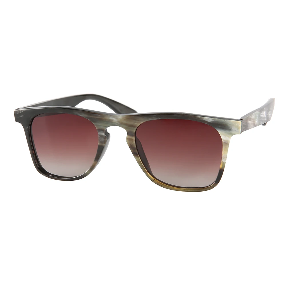 

2022 New Big Face Handmade Natural Horn Sunglasses Square Vintage Eyewear Unique Stripes Reading Glasses Men Women Eyeglasses