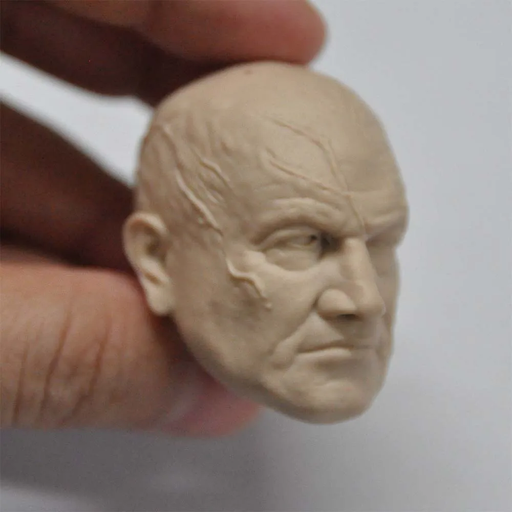 

Неокрашенная Мужская голова Boba Fett в масштабе 1/6, резная Модель аксессуаров для 12-дюймовой экшн-фигурки