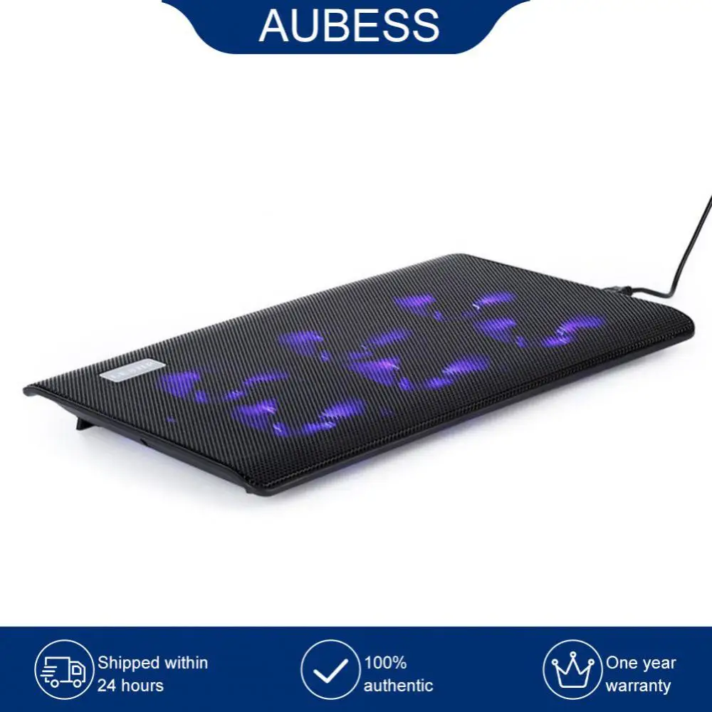 

Laptop Cooler Dual USB Cooling Pad With Six Fans Base Notebook Computer USB Fan Cooler Ultra Quiet Adjustable Laptop Stand