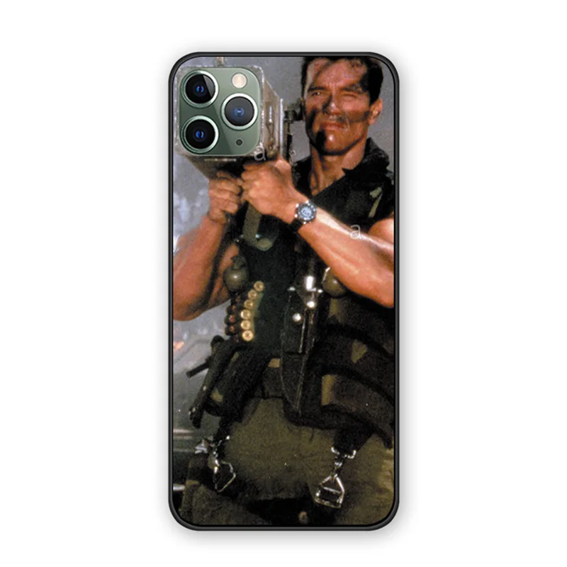 

Arnold Schwarzenegger Film Commando 1985 poster back cover silicone TPU phone case For iphone 11 12 mini pro proMax case shell