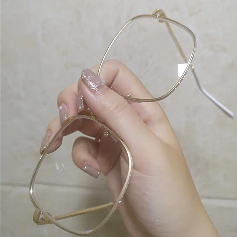 Винтажные очки в золотой металлической оправе мужские и женские солнцезащитные