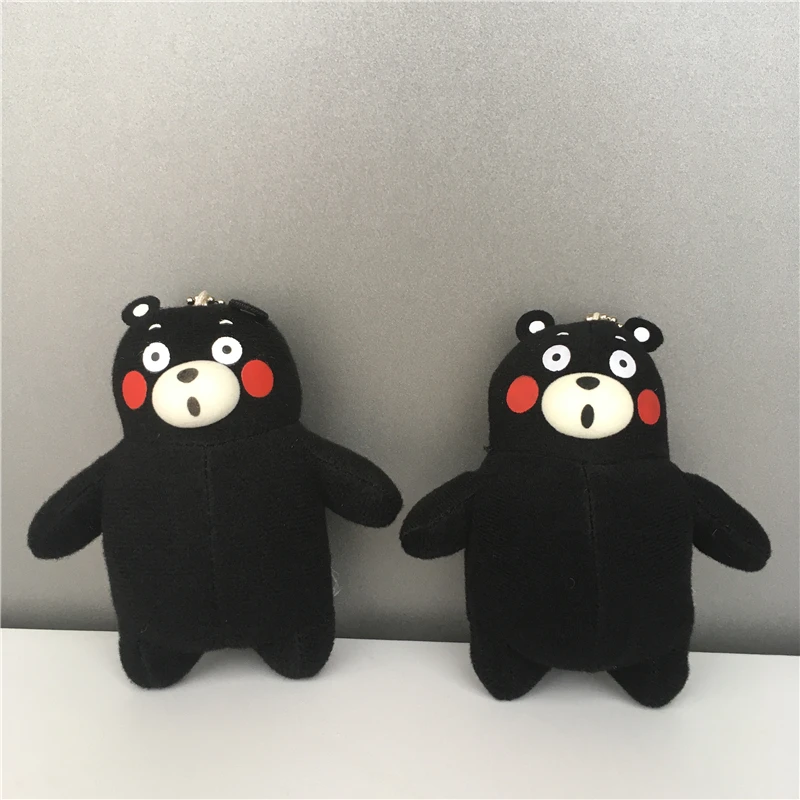 Милые японские под названием Kumamon брелок с плюшевым медведем Kawaii Плюшевые