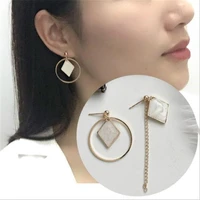 new ear jewelry irregular geometric dangle earrings retro women accessories