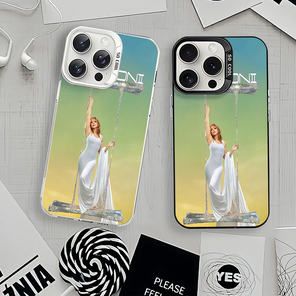 Чехол для телефона Samsung Galaxy A Singer K-Kylie M-Minogues 15 54 55 S23 S24 S25 4G 5G Ultra Plus Fe Laser Cover IMD