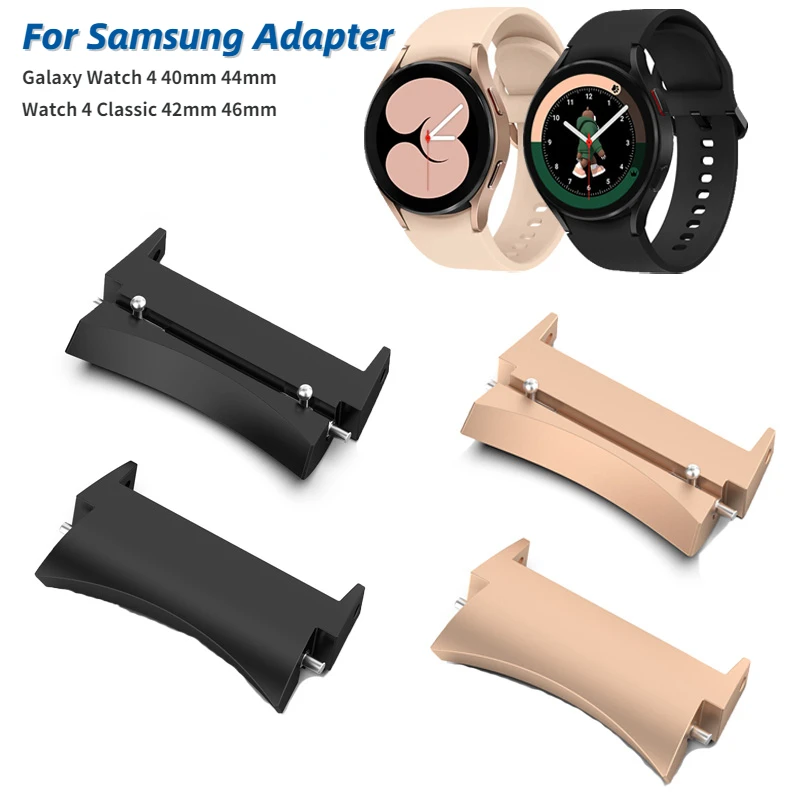 

For Samsung Galaxy Watch 4 Classic 46MM New Watchband Metal Connector 20mm 42MM /Galaxy Watch4 40mm 44mm Stainless Steel Adapter
