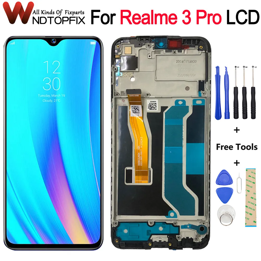 

Запасные части для ЖК-дисплея Realme 3 Pro LCD RMX1851