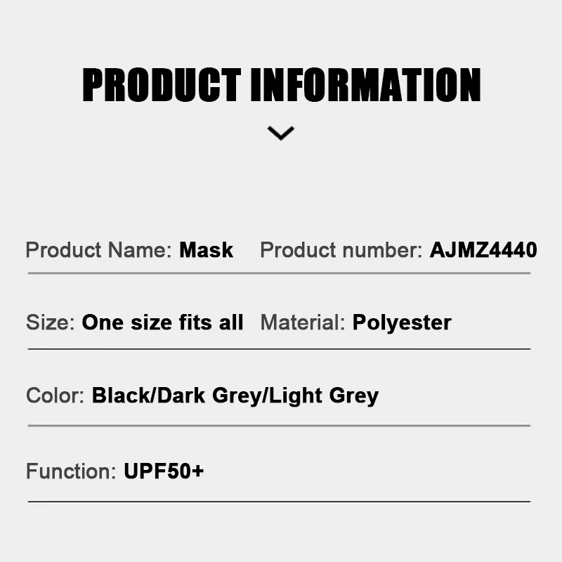 Тонкая УФ-маска для мужчин летняя дышащая маска на все лицо