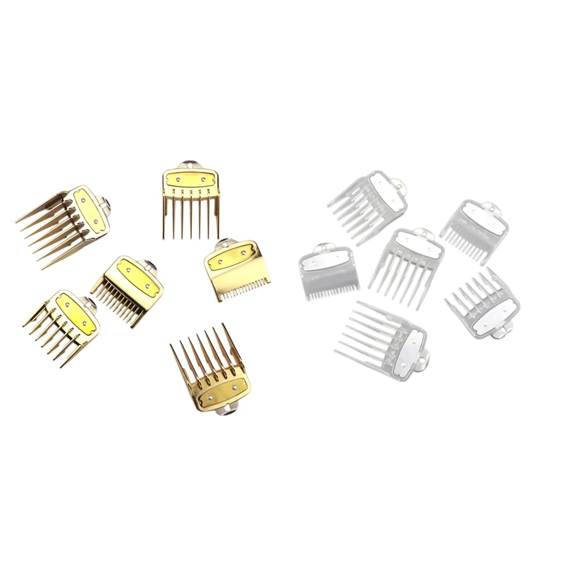 

6Pcs For WAHL Hair Clipper For Barbers Limit Comb Guide Cutting Guard Attachment Kit