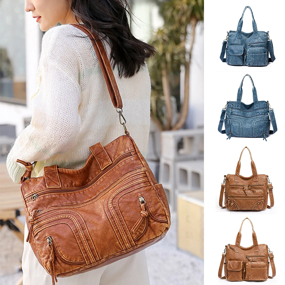 

Autumn Winter New Shoulder Bag For Women Soft PU Leather Crossbody Bag Vintage Messenger Bag Lady Handbag Brands Lady Pouch