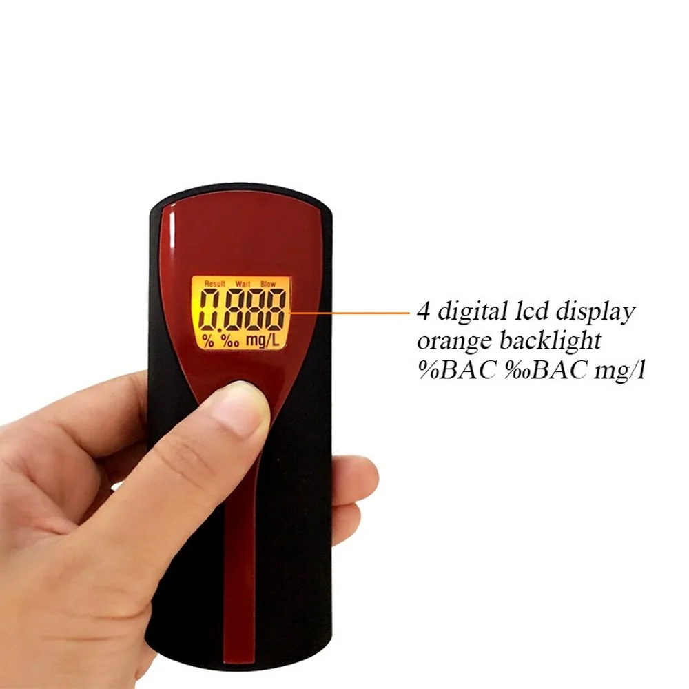 

Digital Alcohol Breath Alert Breath Tester LCD Display with Audible Alert Quick Response Breathalyzer Parking Breathalyser