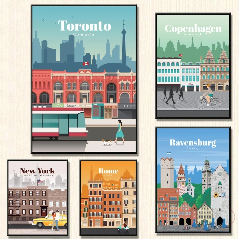 

Canvas Posters Travel to Ravensburg Children Gifts Decorative Prints And Prints Home Room Painting Wall Art Hanging