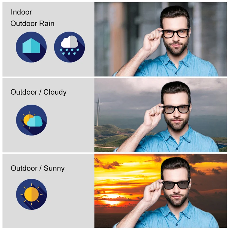 Смола фотохромная серая прогрессивная мультифокальная линза по рецепту 1 56 61 67