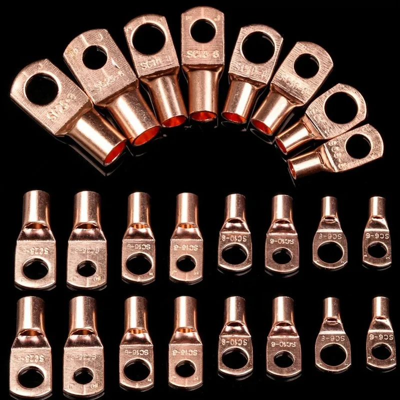 100/50 шт., медные кольца для проводов