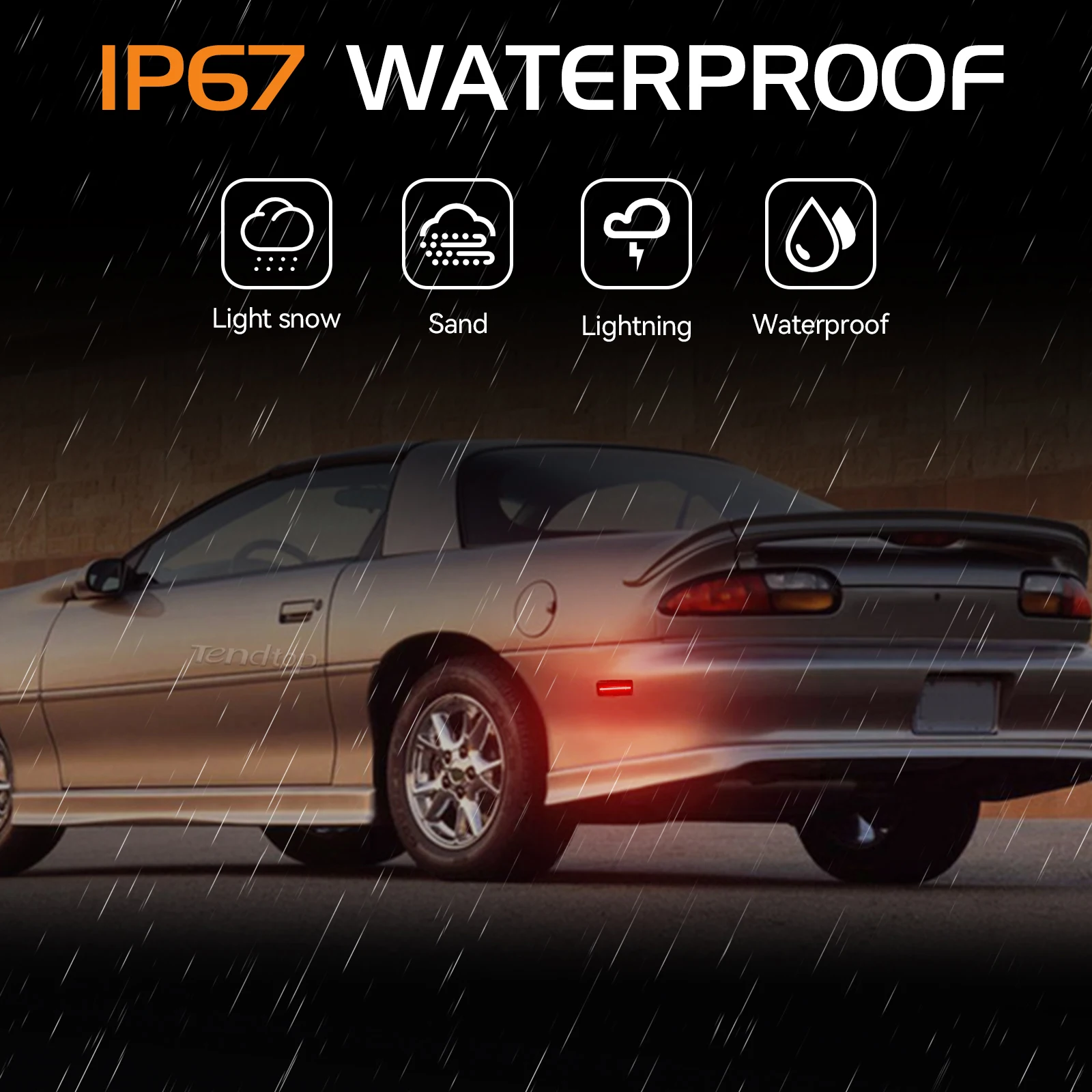 Красный светодиодный задний боковой габаритный фонарь для Chevrolet Camaro 1993 1994 1995 1996